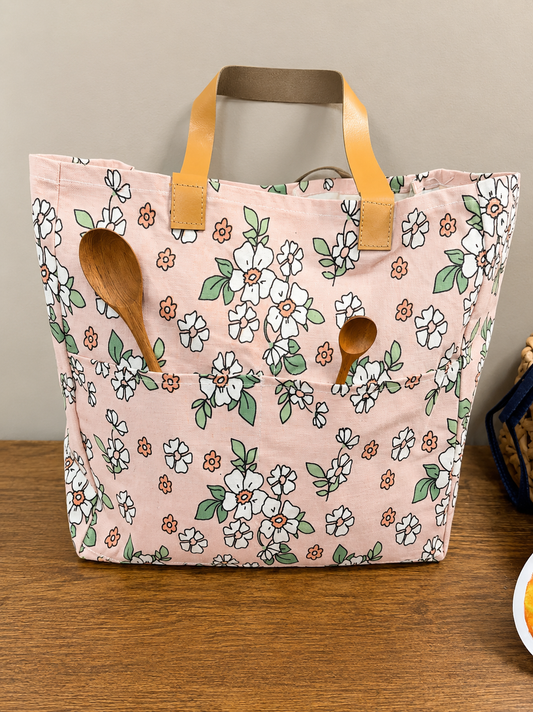 Floral Market Tote Bag