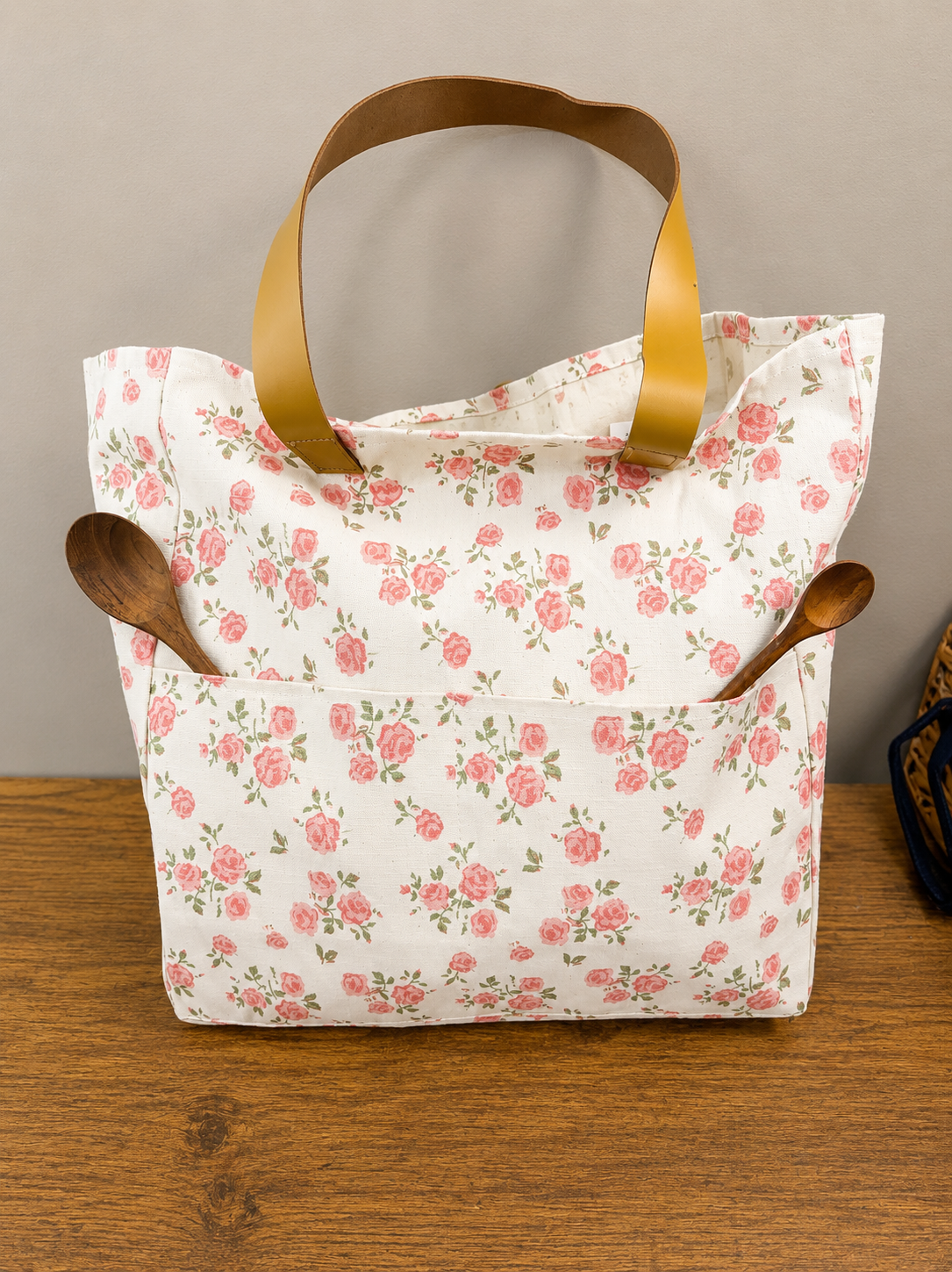 Floral Market Tote Bag